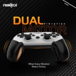 FRONTECH VORTEX Wired Gaming Pad with Dual Vibration Motor, Programmable Macro Buttons, 1.8M USB Cable, for PC Windows/PS3/Android (GP-0012) - Image 4