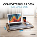 Big Lap Desk Pillow | Wooden Laptop Stand | Portable Lap Desk for Home, Office, and Travel Comfortable workspace for Maximum Productivity (Big) - Image 3