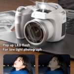 Professional 4K DSLR Camera with 60MP Resolution, 12x Optical Zoom, Built in Flash, Easy Scene Modes for Stunning Photos and Videos (White) - Image 7