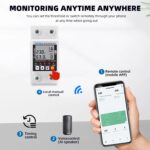 XPR3SS Taxnele 63A TUYA WiFi Bidirectional Meter Smart Earth Leakage Over Voltage Under Voltage Over Current Earth Leakage Surge Protector Relay Switch Energy Power kWh Smart Life - Image 6