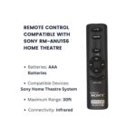 ZdalaMit Original Remote Control Compatible for Sony Sa-D10 Sa-D100 Sa-D40 D41 Home Theater Systems Remote Compatible with Sony Rm-Anu156, Black - Image 3