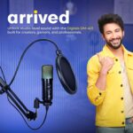 Digitek (DM 401) RGB USB Condenser Microphone Kit with BoomArm, Pop Filter, Shock Mount, Desktop Mount, Tripod & 1.5M Cable, Use with PS4/PS5, PC, Smartphones, for Podcasting, Gaming, & Live Streaming - Image 3