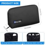 ZORBES® Travel Tech Pouch, Waterproof Cord Case Electronics Organizer Travel CaseCable Organizer Storage Bag for Phone, Charger, Accessories - Image 3