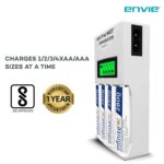 ENVIE® (ECR11AA28004PL) Speedster Rechargeable Batteries Charger for AA & AAA with 4x2800mah Batteries with LCD Display Indicator - Image 3