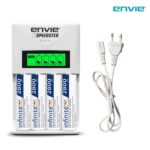 ENVIE® (ECR11AA28004PL) Speedster Rechargeable Batteries Charger for AA & AAA with 4x2800mah Batteries with LCD Display Indicator - Image 4