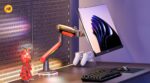 TECVITY – L50 Gaming RGB Monitor Arm, Fits 32” to 60” Monitor, Load Capacity 2Kg to 20Kg - Image 3