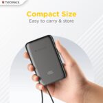 Neopack Powerlink 15W Magsafe, 10000 mAH Magnetic Wireless Power Bank with Digital Display for iPhone 12/13/14/15/16/17 Series and 20W Fast Charging for USB-C Enabld Devices (Black) - Image 3