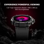 Noise Force Rugged & Sporty 1.32" Bluetooth Calling Smart Watch, 550 NITS, 7 Days Battery, AI Voice Assistance, Smart Watch for Men (Misty Grey) - Image 4