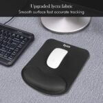 Dyazo Ergonomic Design Memory Foam Gel Mouse Pad with Cushion Non-Slip Rubber Base Mousepad Wrist Support Suitable for Computer, Notebook,Laptop, Work from Home & Office (Black) - Image 5