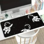 Gadgets WRAP Extended Desk Mat Mouse Pad 18 x 36 Inch, Anti-Slip, Spill-Resistant, Ideal for Home, Office, Gaming Setups - Black Space - Image 3