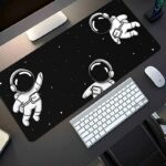 Gadgets WRAP Extended Desk Mat Mouse Pad 18 x 36 Inch, Anti-Slip, Spill-Resistant, Ideal for Home, Office, Gaming Setups - Black Space - Image 4