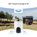 EZVIZ CS-H8C PoE 3MP 2K Pan-Tilt Smart Home Camera | Full Color Night Vision up to 30 m | AI Human Detection & Auto-Tracking | Two-Way Audio | Supports MicroSD & Cloud Storage | Weatherproof Design - Image 3