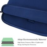 Laptop Bag 15.6 Inch,Durable Slim Briefcase Handle Bag & with Extra Pockets,Notebook Computer Protective Case for Computer Notebook Ultrabook,Collapsible Carrying Handles,Dark blue - Image 5