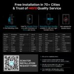 QUBO Smart Door Lock Elite from Hero Group | 7-Way Unlocking | Fingerprint | OTP Remote Unlocking | PIN | RFID Card | Mobile App | Mechanical Key | 1 Year Brand Warranty (Copper) - Image 4