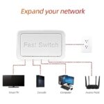 5 Port Ethernet Switch, Fast Ethernet Switch Plug and Play 10/100Mbps Reliable 100-240V Prevents Rust Easy to Set Up for Office - Image 4