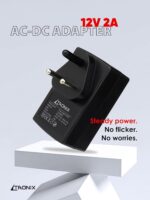 12V 2A Power Adapter, Power Supply for Router, LED Strip, CCTV Camera, Modem, Set Top Box/DTH Box, DIY Boards, 2.5mm x 5.5mm Jack,12Volt 2Amp DC Output - Image 3