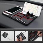 Multipurpose Anti-Slip Car Dashboard Phone Holder & Storage Mat - Image 3
