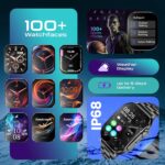 Fastrack Astor FS2 Pro 1.96" Super AMOLED Smart Watch, Metal Body with 1000 Nits Brightness, SpO2, BP & Sleep Monitor, BT Calling, 100+ Sports Modes – Smartwatch for Men & Women (Black) - Image 4