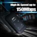 Ausha 4G LTE Wireless Dongle – Plug & Play 4G Data Card, 150Mbps Speed, 2100mAh Rechargeable Battery, All 4G/5G SIM Support, Portable WiFi Hotspot - Image 3