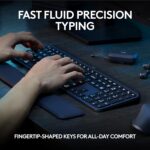 Logitech MX Keys S Wireless Keyboard, Low Profile, Fluid Precise Quiet Typing, Programmable Keys, Backlighting, Bluetooth, USB C Rechargeable, for Windows PC, Linux, Chrome, Mac - Graphite - Image 3