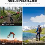Action 5 Pro ND Filter Set for DJI Osmo Action 5/4/3,4 Pack ND8 ND16 ND32 CPL Ultra Wide Angle Neutral Density Filter Accessories HD Optical Glass Aluminum Frame - Image 5