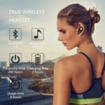 Bluetooth Headset, V5.0 Wireless In Ear Headphone Cell Phone Earpiece 8 Hrs Talking Time With Mic, Volume Control, Handsfree Earbud For Iphone, Android, Smartphone (One Piece, Black) - Image 4