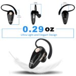 Bluetooth Headset, V5.0 Wireless In Ear Headphone Cell Phone Earpiece 8 Hrs Talking Time With Mic, Volume Control, Handsfree Earbud For Iphone, Android, Smartphone (One Piece, Black) - Image 6