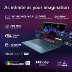 Lenovo Yoga Slim 9 Intel Evo Core Ultra 7 258V Touchscreen Laptop (32GB RAM/1TB SSD/14 (35.5cm)/4K WQUXGA OLED/AI PC/Lenovo AI Now/Copilot+ PC/Windows 11/Office 2024/1Yr ADP/Teal/1.2Kg), 83CX002LIN - Image 4