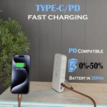 Phonokart Genius-2 10000mAh 3-in-1 MagSafe Power Bank with Stand, 15W Wireless + 20W PD Fast Charging, Digital Display, Supports iPhone 12-16, AirPods & iWatch, Charges iPhone 50% in 30 mins. - Image 3
