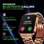 GameSir Nexoro 2.01” Smartwatch for Men & Women Bluetooth Call, Heart Rate, SpO2, Sleep & 100+ Sports Modes, IP68 Waterproof, Compatible with Android & iPhone (Metal Gold) - Image 3