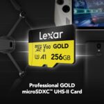Lexar Professional 256GB Gold microSDXC, U3, UHS-II, A1, Memory Card, (LMSGOLD256G-BNNNG) - Image 5