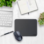 Premium Vegan Leather Mouse Pad |25X21cm| 2.4mm Thick(Padded)|Stitched, Reversible use, Splash-Proof, Anti-Skid for Gaming, Computer, Laptop, Home&Office in a Fresh Modern Design| Grey - Image 4