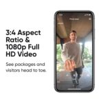 Wyze Video Doorbell (Chime Included), 1080p HD Video, 3:4 Aspect Ratio: 3:4 Head-to-Toe View, 2-Way Audio, Night Vision, Hardwired - Image 4