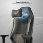 Legion X 2026 Edition | Ergonomic Gaming & Office Chair | PU Vegan Leather & Breathable Spandex Fabric | Magnetic Headrest, Memory Foam Lumbar Pillow | 4D Adjustable Armrests (Black) - Image 4
