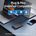 External Hard Drive 500GB USB3.0 High Speed Data Transfer Memory Expansion Data Storage & Portable Backup HDD Compatible with PC, Computer, MacBook, Chromebook.(Cube)(k) - Image 4