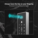 EZVIZ DL03 PRO Smart Rim Door Lock| Fingerprint Unlocking|Remote App Unlocking|Multiple Unlock Methods|Break in Detection|Anti-Tamper Alarm|Sturdy Lock Body|20-65mm Door Thickness - Image 3