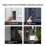 EZVIZ DL03 PRO Smart Rim Door Lock| Fingerprint Unlocking|Remote App Unlocking|Multiple Unlock Methods|Break in Detection|Anti-Tamper Alarm|Sturdy Lock Body|20-65mm Door Thickness - Image 4