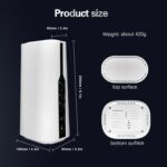 Zunate 5G SIM Card Router CPE with 2.4G 5.8G Dual Band, 5G Modem Routers 1800Mbps for Wire Less Internet, 5G Router with Sim Card Slot, 64 Users Support, 5G NR NSA SA Router (US Plug) - Image 5