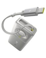 Baseus Free2Pull 10000mAh 30W Portable Power Bank – Built-in Retractable USB-C Cable, Digital Display, PD Fast Charging – Lunar Gray - Image 4