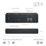 Logitech MX Keys S Combo - Performance Wireless Keyboard and Mouse with Palm Rest, Customisable Illumination, Fast Scrolling, Bluetooth, USB C, for Windows, Linux, Chrome, - Image 6