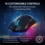 Razer Cobra Pro Wireless Gaming Mouse: 10 Customizable Controls - Chroma RGB Lighting - 30K Optical Sensor - Gen-3 Optical Switches - 2.4GHz, Bluetooth & USB Type C - Up to 170 Hr Battery - White - Image 3