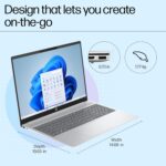 HP OmniBook 5 (Previously Pavilion) Intel 13th Gen Core i5 1334U (16GB LPDDR5X,512GB SSD) 2K,IPS, 300nits, 16''/40.6cm, Win11,M365 Basic(1yr),Office Home24, Silver,1.79kg, Camera w/Shutter, ba1008TU - Image 6