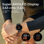 Titan Celestor 1.43" AMOLED Smart Watch with Built-in GPS, Advanced Health Intelligence, AI Voice Assistant, Aluminium Case, 100+ Sports Modes, Water Resistance – Smartwatch for Men & Women (Black) - Image 3