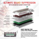 EvoFox Ronin Wired Mechanical Gaming Keyboard | 9 Layer Gasket Sound Dampening Design, Outemu Red Silent Switches, Hot Swappable, Per-Key RGB, nKey Rollover, Volume Knob | Windows Software (White) - Image 3