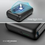Toreto 10000mAh Powerbank, Pocket Size, Dual Output (USB -A +Type-C), 22.5W Type-C Ultra Fast Charging, Power Delivery, Quick Charge for iPhone, Android & Other Devices (Eon Nano, Black) - Image 4