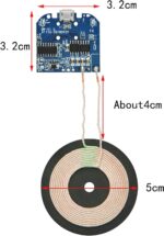 REES52 Qi Wireless Charger PCBA Circuit Board Coil Wireless Charging Micro USB Port DIY - Image 6