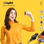 Digitek (DMC 2PD 40W) Dual Port Fast Car Charger with Dual Type-C PD Ports, Fast Charging Adapter for Android & iOS Smartphones, Tablets, iPads, Earbuds, Powerbank & Laptops (Black) - Image 3