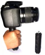 HANUMEX® Camera Handle Grip Support Mount Universal Handlegrip Camera Stabilizer with 1/4" Male Screw for Digital Video Camera Camcorder Action Camera LED Video Light Smartphone - Image 3