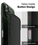 Ringke Onyx Compatible with iPhone 16 Case Cover Rugged Flexible Durable Anti-Slip TPU Protection Shockproof iPhone 16 Back Cover - Camo Green - Image 5