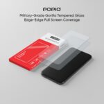POPIO Tempered Glass Compatible For iPhone 13 / iPhone 13 Pro (Transparent) Full Screen Protector Coverage Except Edges For Cellphone, Pack Of 1 - Image 3
